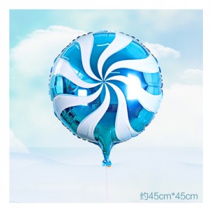 藍色 18英寸棒棒糖鋁箔氣球