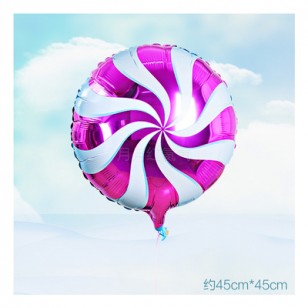 紫色 18英寸棒棒糖鋁箔氣球 