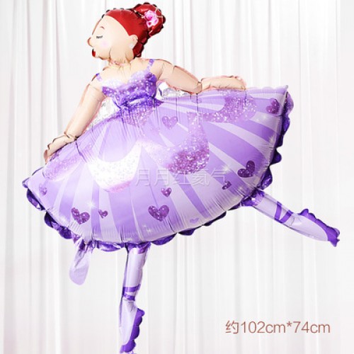 跳舞女孩 芭蕾舞女孩 紫色