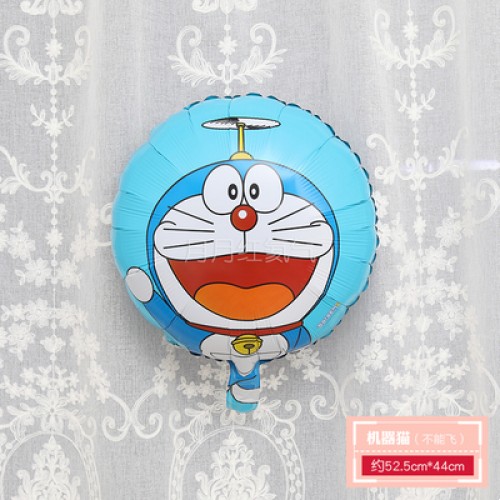 孩童卡通動物小鋁箔氣球 不能飛  機器貓